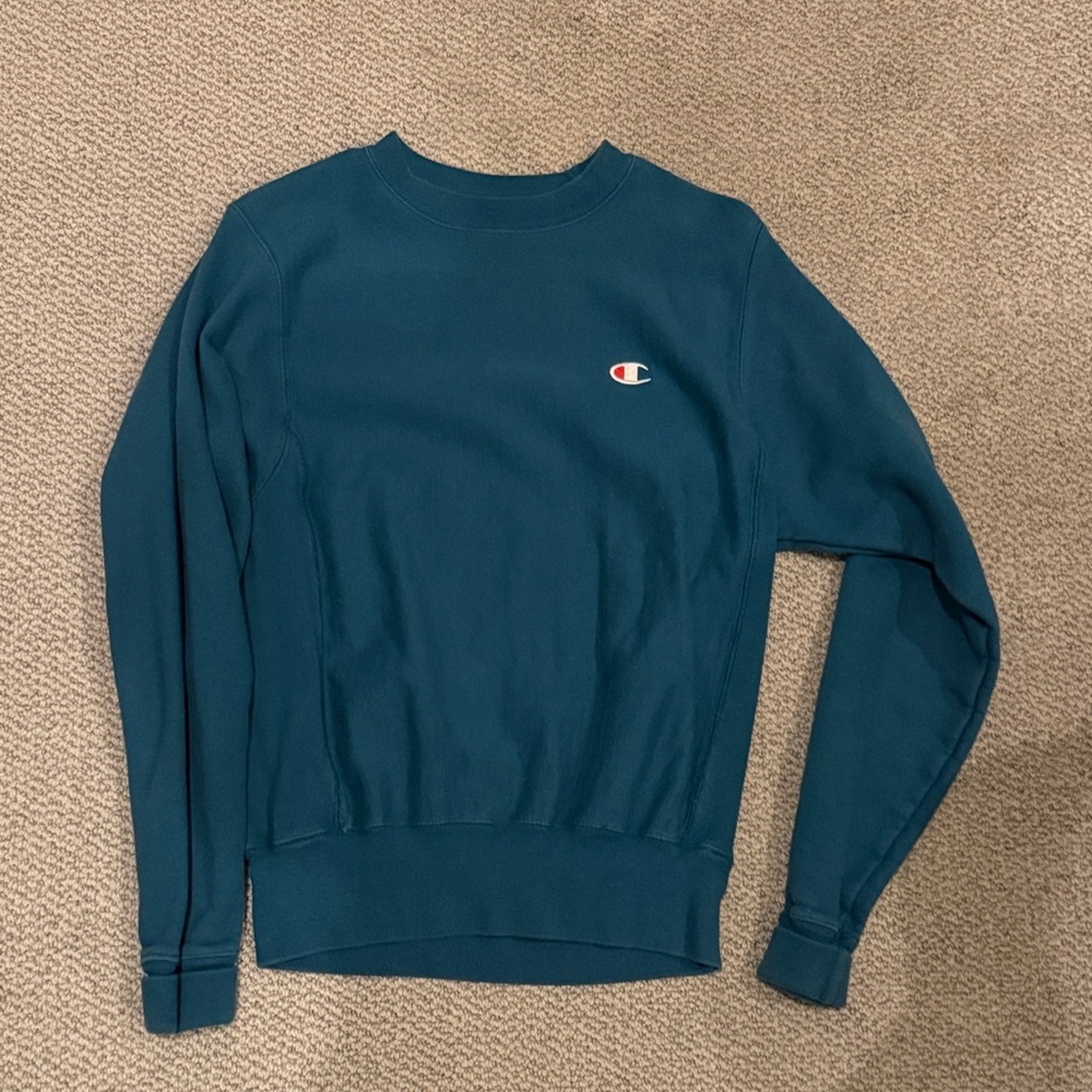 Champion Deep Teal Crewneck